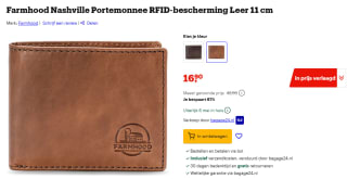 Farmhood Nashville portemonnee voor €16,90 bij Bol