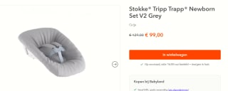 Stokke Tripp Trapp newbornset voor €99 bij Babyland