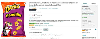 Cheetos Pandilla Producto de Aperitivo Frito 75g por 1,14€ la unidad