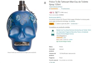 Colonia hombre Police To Be Tattooart Spray 125ml por 14,20€