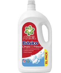 Ariel Detergente Líquido para Lavadora Básico 3.8 L 70 Lavados a solo 8,96€