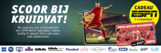1 maand ESPN gratis bij aankoop van 1 of 2 actie producten bij Kruidvat