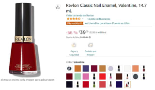 Pintura de uñas Revlon Classic Nail Enamel, Valentine por $39