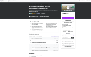 Curso Básico de MailerLite: Crea Automatizaciones de Correo Gratis con Udemy