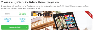 2 maanden gratis proefperiode bij Readly