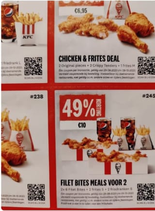 Diverse KFC coupondeals