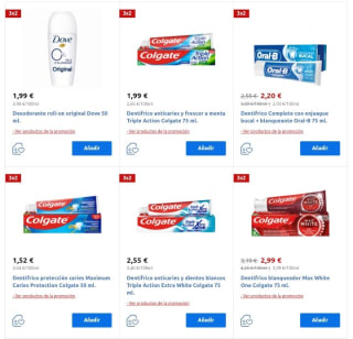 3×2 en más de 4000 productos desde Carrefour.