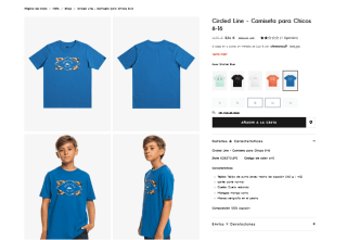 Camiseta Circled Line para Chicos 8-16 a tan solo 5,94€