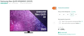 Samsung Neo QLED QN92C 65" TV voor €1099 bij Art&Craft