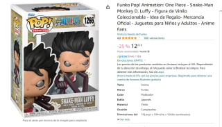 Funko Pop! Animation: One Piece - Snake-Man Monkey D. Luffy por 10,99€