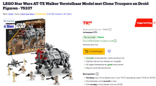LEGO Star Wars AT-TE Walker voor €79,99 bij Bol