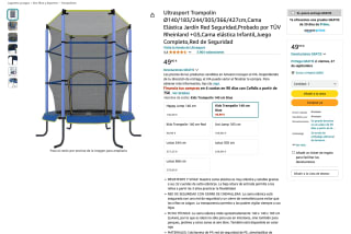 Ultrasport Trampolin Elástica 140cm por solo 49,90€