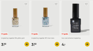 1+1 gratis op nagellak bij Hema