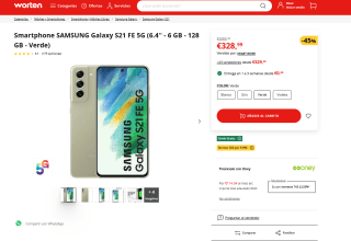 Samsung S21 FE 6GB 128GB Verde por solo 328,99€