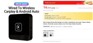 Mini Carplay & Auto Box Dongle con cable a inalámbrico CarPlay inalámbrico por 14,37€