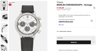 Timex Marlin Chronograph horloge voor €100,74 bij Zalando met code