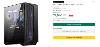 Caja ATX MSI MPG Gungnir 110M por 74,90€ + cashback 20€