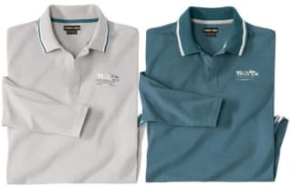 ATLAS FOR MEN - Set van 2 jersey polo’s Nautic Club - Heren (grote maten) voor €15,99 bij Bol