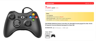 Controlador de juego con cable TECTINTER USB para consola Xbox360 por 7,83€