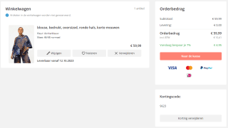 Gratis verzending bij besteding vanaf €49 bij Ulla Popken