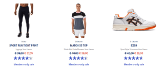 ASICS Outlet sale met tot wel 60% korting