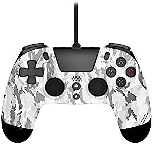 Gioteck - Mando con cable de color camo blanco VX-4 para PS4 y PC (PlayStation 4)