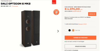 Dali Opticon 6 MK2 Tobacco Oak voor €1.374 per paar bij HiFi Klubben