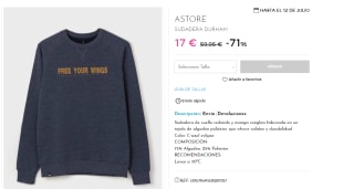 Sudadera para Hombre Astore Durham por 17€