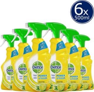 Dettol Allesreiniger Spray Power & Fresh - Citrus - 500ml X 6 voor €11,94 bij Amazon