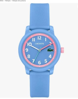 Lacoste Reloj Analógico de Cuarzo para Niños con Correa en silicona por 45,99€