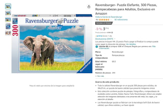 Puzzle Ravensburger- Puzzle 2D de 300 piezas por por 3,49€