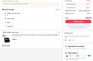 BMAX B9 Power Mini PC Intel Core i9- 24GB 1TB por 378,57€