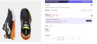 Zapatillas de Padel de Hombre Joma T.Point 23 01 Clay por 39.01€ (Cuenta Nueva 27.01€)