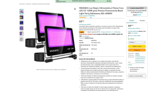 2 Foco LED UV 100W ultravioleta por solo 34,99€