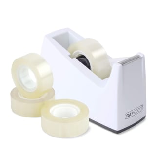 Rapesco 1620 Dispensador de Cinta Adhesiva 300 y 4 Rollos de Cinta por solo 5,61€