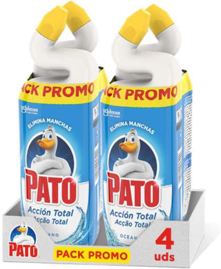 Pato WC Acción Total Limpiador para Inodoro Oceano 750ml por 14,97€