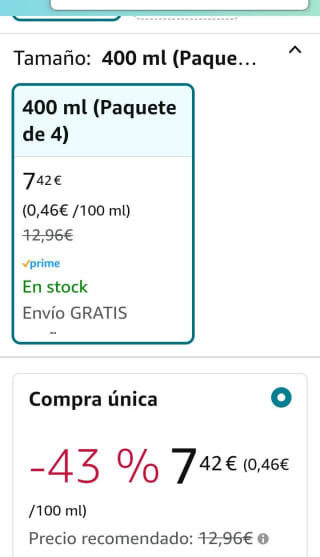 Pack de 4×400ml Axe Dark Temptation Gel por 7,39€