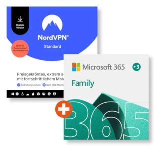 Microsoft 365 family + NordVPN voor €54,90 bij Computer Universe