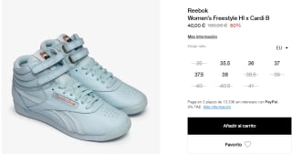 Botines para Mujer Reebok x Cardi B Freestyle Hi por 34€