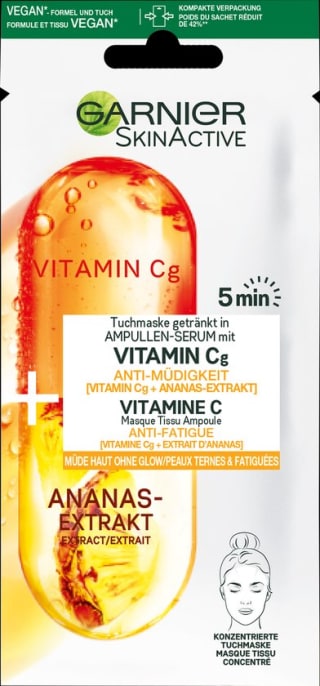 20x Garnier SkinActive Ampul Tissue Sheet Masker voor €27,69 bij Bol