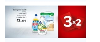 3×2 Cuidado de Ropa y del Hogar en Carrefour.