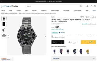 Seiko 5 Sports Automatic SNZB23J1 por 135€