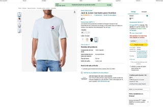 Camiseta Jack&Jones Hombre por solo 6,39€