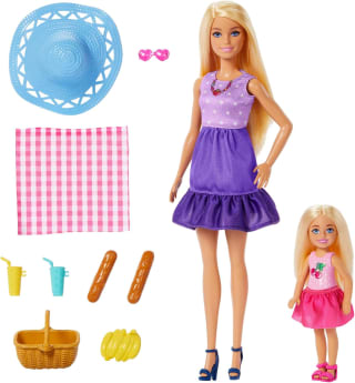 Barbie Family & Friends Picknickset met Barbie en Chelsea Pop voor €14,24 bij Amazon