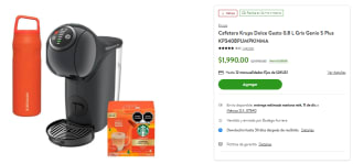 Cafetera Krups Genio S Plus + Termo y Cápsulas por $1,691 | Cupón Bodega Aurrera