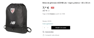 Bolsa de Deporte New Balance Athletic Club Bilbao por 7.99€