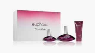 Coffret Euphoria + Porte carte CK + Lait corporel à 51,50€