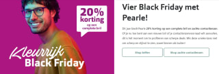 20% korting voor Black Friday op brillen en zachte lenzen bij Pearle
