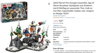 Lego The Avengers Assemble: Age of Ultron (76291) voor €55,99 bij Amazon