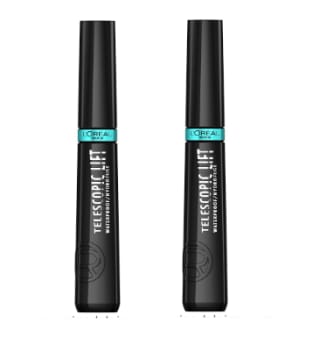 2 Unidades de L'Oréal Paris Telescopic Lift Máscara para +4mm longitud* Waterproof por 13.68€